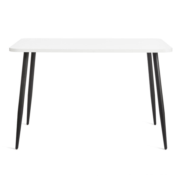 Стол PLUTO ЛДСП/металл, 120x80x77 см, Белый/Черный фото № 2