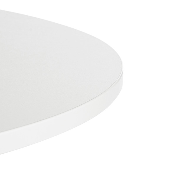 Стол URANUS ЛДСП/металл, 90x90x77 см, Белый/Черный фото № 3