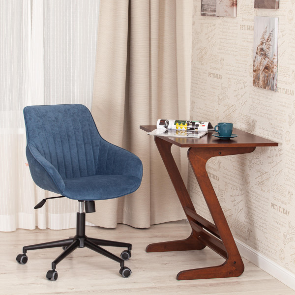 Кресло DUBLIN велюр Clermon, св.-синий, 145 фото № 13