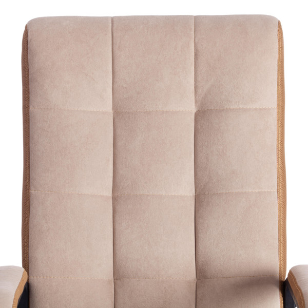 Кресло TRENDY (22) флок/ткань, бежевый/бронза, 7/TW-21 фото № 7