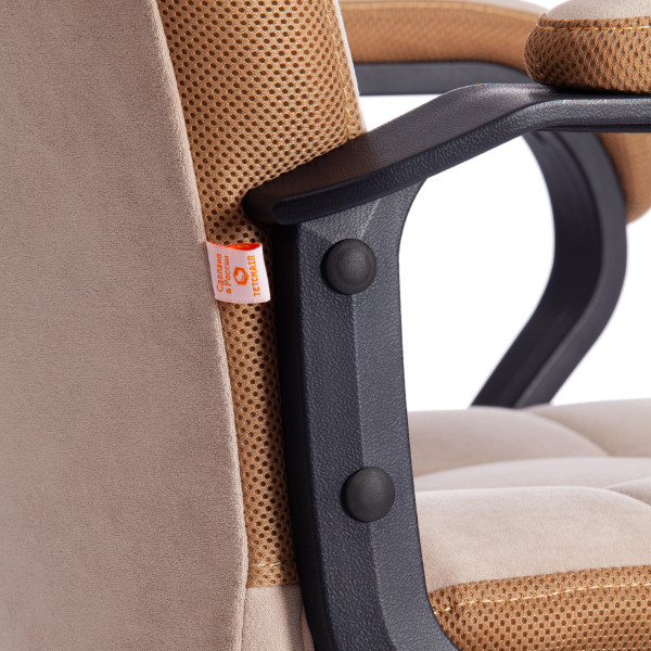 Кресло TRENDY (22) флок/ткань, бежевый/бронза, 7/TW-21 фото № 12