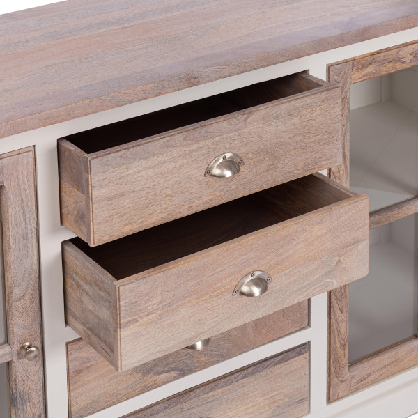 Комод Secret De Maison RIVIERA ( mod.095 ) дерево манго, 175х45х88 см, Antique white/white wash фото № 5