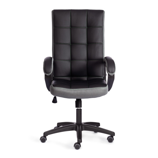 Кресло TRENDY (22) кож/зам/ткань, черный/серый, 36-6/12 фото № 5