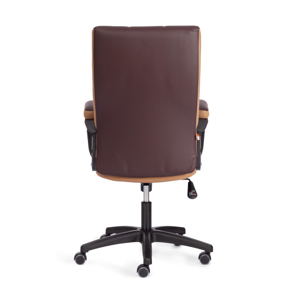 Кресло TRENDY (22) кож/зам/ткань, коричневый/бронзовый, 36-36/21 фото № 4