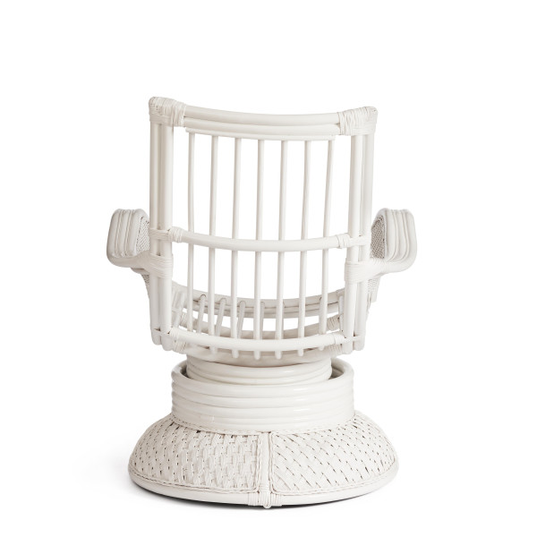 Кресло-качалка из ротанга «Андреа релакс медиум» (Andrea relax medium) + Подушка (TCH White) фото № 10