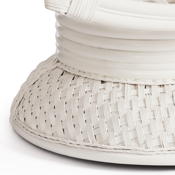 Кресло-качалка из ротанга «Андреа релакс медиум» (Andrea relax medium) + Подушка (TCH White) фото № 13