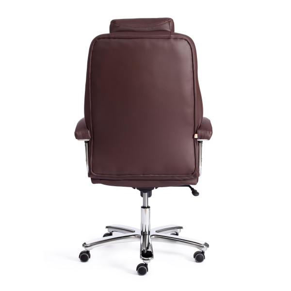 Кресло Trust (max) кож/зам, коричневый/коричневый стеганный/коричневый, 36-36/36-36/6/36-36/06 фото № 4