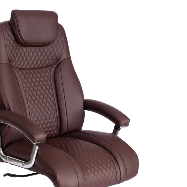 Кресло Trust (max) кож/зам, коричневый/коричневый стеганный/коричневый, 36-36/36-36/6/36-36/06 фото № 12