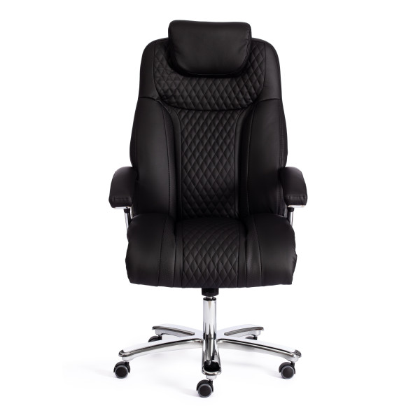 Кресло Trust (max) кож/зам, черный/черный стеганный/черный, 36-6/36-6/36-6/06 фото № 5