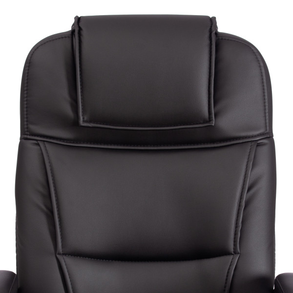 Кресло Easy Chair Priority хром кож/зам, черный, 36-6 фото № 7