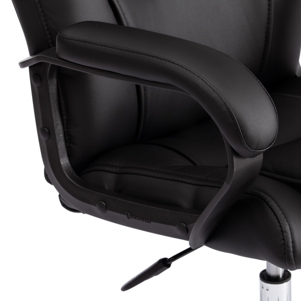 Кресло Easy Chair Priority хром кож/зам, черный, 36-6 фото № 11