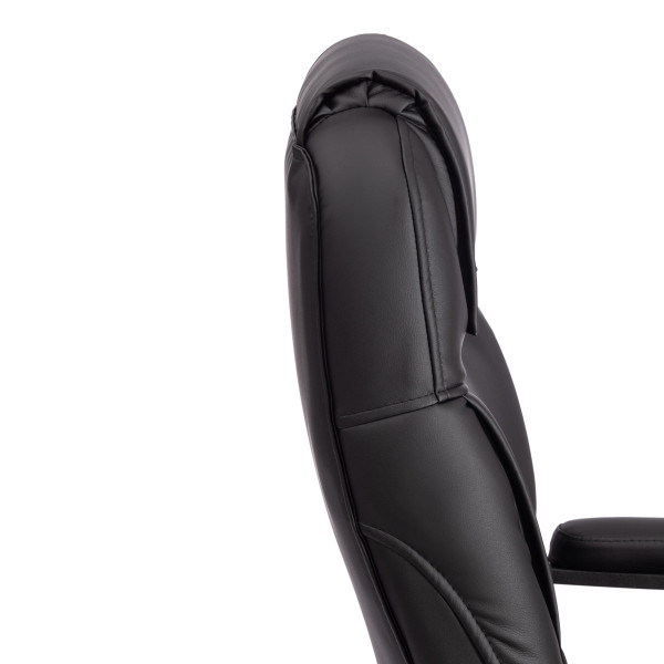 Кресло Easy Chair Priority хром кож/зам, черный, 36-6 фото № 12