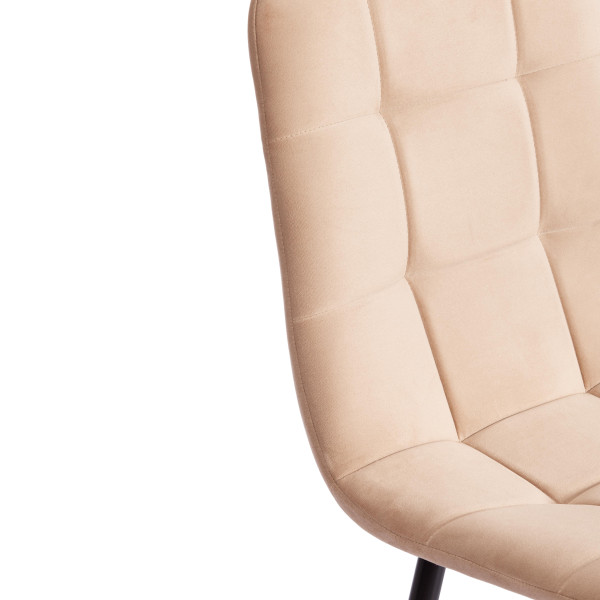 Стул CHILLY MAX  Велюр/металл , 45 х 54 х 90 см , бежевый/черный фото № 9