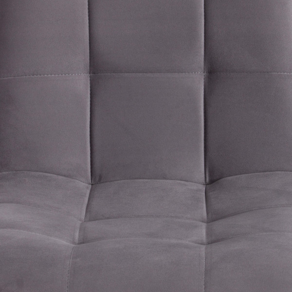 Стул CHILLY MAX  Велюр/металл , 45 х 54 х 90 см , темно-серый/черный фото № 8