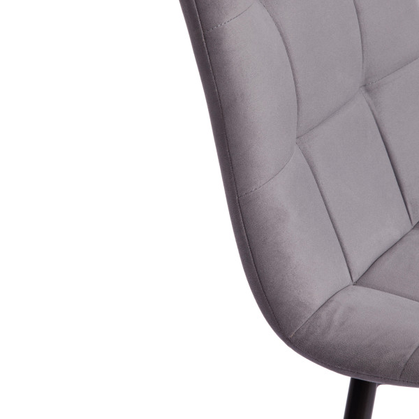 Стул CHILLY MAX  Велюр/металл , 45 х 54 х 90 см , темно-серый/черный фото № 9