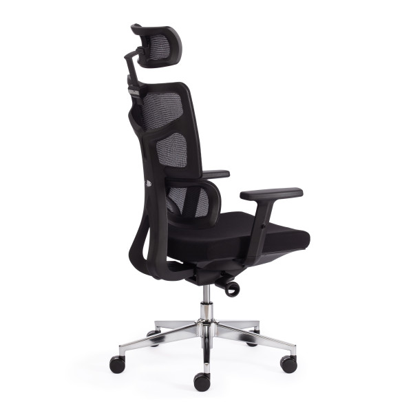 Кресло MESH-11HR ткань/сетка, черный фото № 6