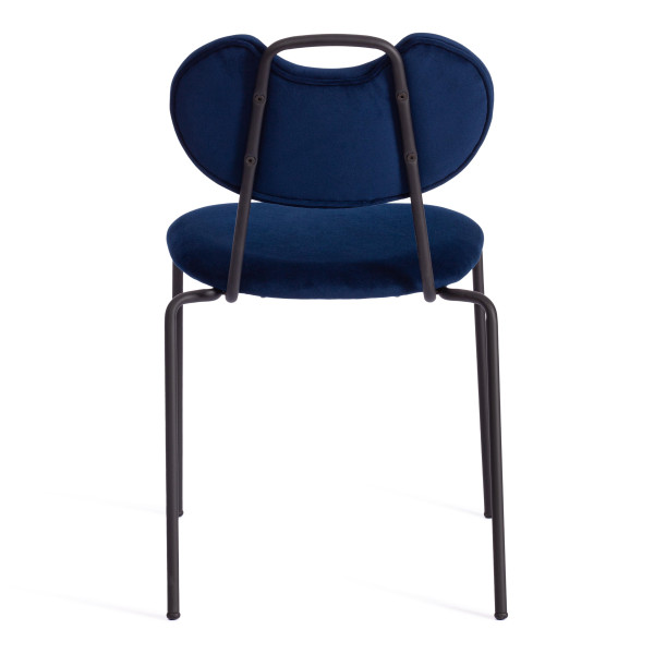 Стул DANTON  (mod. 0139223) металл/ткань, 47х56,5х79 см, темно-синий S108 (117 DARK BLUE)/черный фото № 4