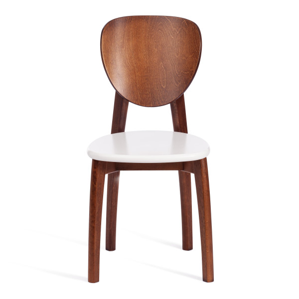 Стул DIAMANTE жесткое сидение бук, 42 х 42 х 85 см, коричневый / белый фото № 4