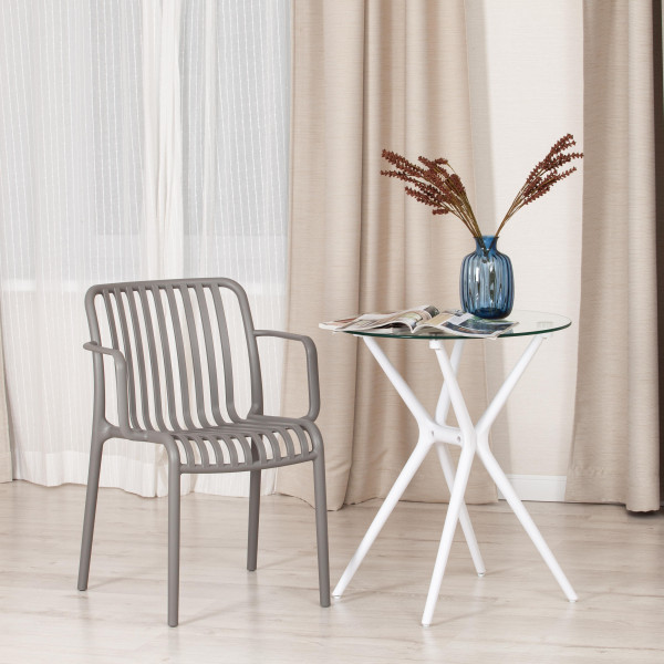 Стул LANCASTER (mod. 38-1) пластик, 55.5 х 58 х 80 см, Grey (Cерый) 34630 фото № 9