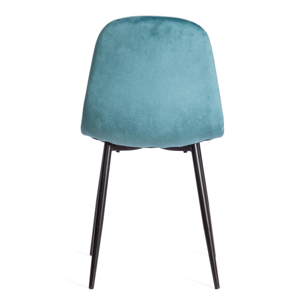 Стул BREEZE (mod. 4724) вельвет/металл, 44 х 53 х 87 см, Light pale green (тёмно-бирюзовый ) HLR60 / черный фото № 4