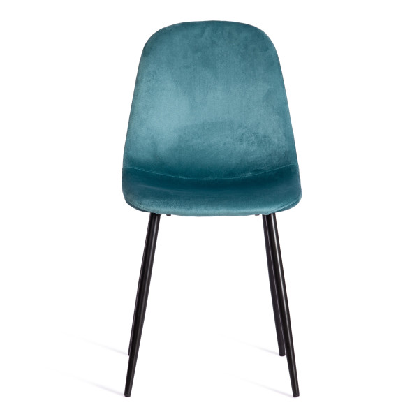 Стул BREEZE (mod. 4724) вельвет/металл, 44 х 53 х 87 см, Light pale green (тёмно-бирюзовый ) HLR60 / черный фото № 5