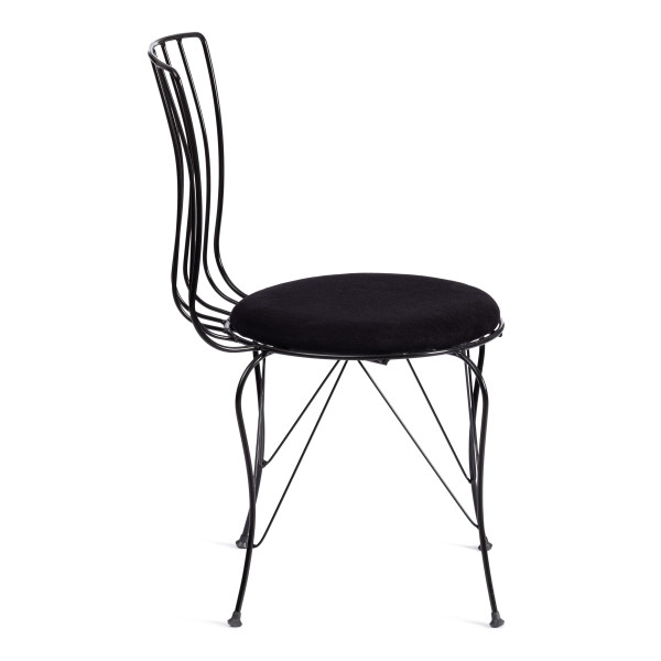 Стул LALITA (mod. 172) металл/ткань,  44 х 51.5 х 85 см, Black (черный) фото № 2