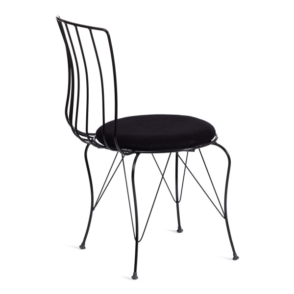 Стул LALITA (mod. 172) металл/ткань,  44 х 51.5 х 85 см, Black (черный) фото № 3