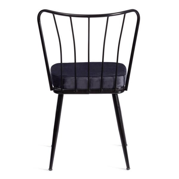 Стул YANIS (mod. 182) металл/вельвет,  42.5 х 50.5 х 82.5 см, black (чёрный) BF-16 фото № 4