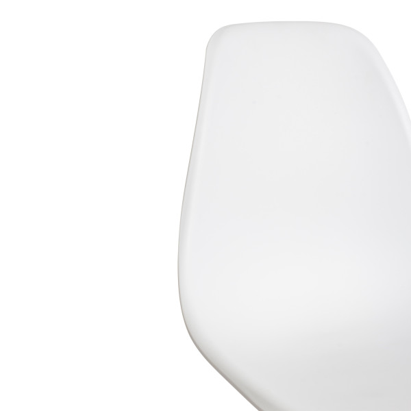 Стул CINDY (EAMES) (mod. 1801) дерево бук/металл/сиденье пластик, 45 х 40 х 82 см, White (белый) фото № 7