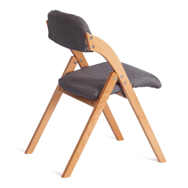 Стул FRUTTO (mod. 05) дерево, серый хлопок ,  46,5 x 60 x 77 см, Grey (Cерый) А 13/ натуральный фото № 3