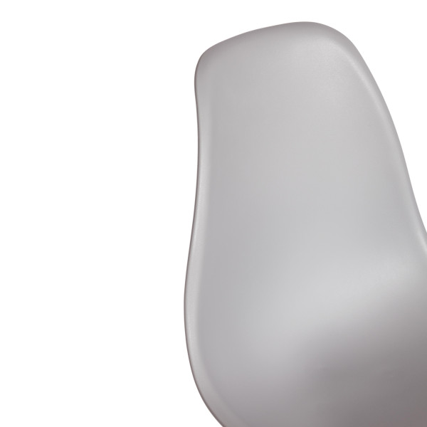 Стул CINDY (EAMES) (mod. 1801) дерево бук/металл/сиденье пластик, 45x51x82 см, Light grey (светло-серый) фото № 7