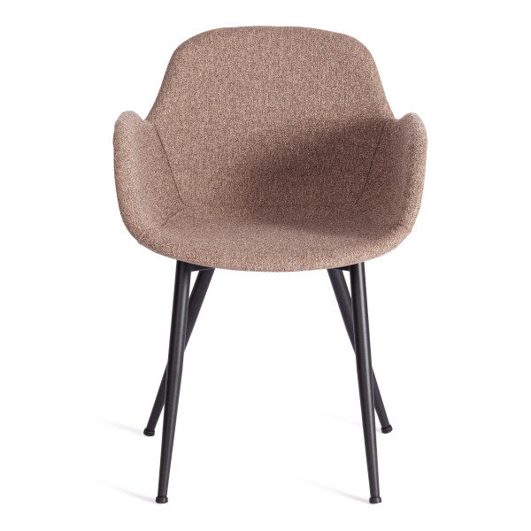 Стул VALENTINO (mod. PC45-2) металл/экокожа/ткань, 55 х 58 х 81 см, Brown (коричневый)/чёрный фото № 5