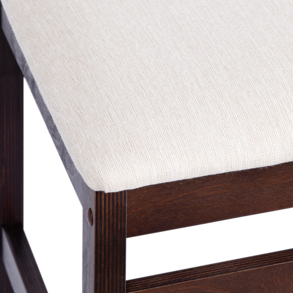 Стул ROSARIO Многослойная фанера, 39 х 39 х 99 см, Cappuchino, ткань бежевая (81/10) разобранный фото № 7