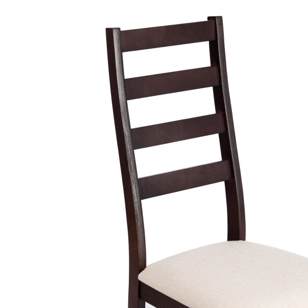 Стул ROSARIO Многослойная фанера, 39 х 39 х 99 см, Cappuchino, ткань бежевая (81/10) разобранный фото № 9