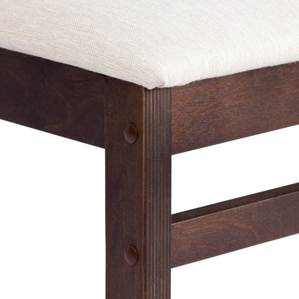 Стул ROSARIO Многослойная фанера, 39 х 39 х 99 см, Cappuchino, ткань бежевая (81/10) разобранный фото № 10