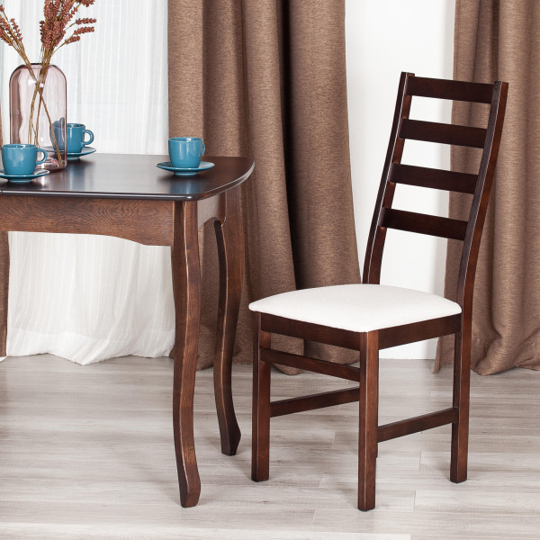 Стул ROSARIO Многослойная фанера, 39 х 39 х 99 см, Cappuchino, ткань бежевая (81/10) разобранный фото № 12