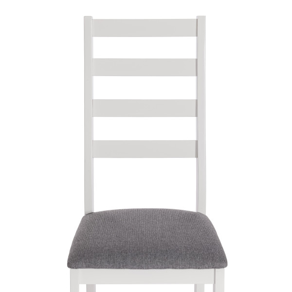 Стул ROSARIO Многослойная фанера, 39 х 39 х 99 см, white, ткань тёмно-серая (150) разобранный фото № 6