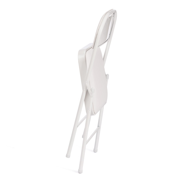 Стул складной FOLDER (mod. 3022G) каркас: металл, сиденье/спинка: экокожа, 46.5 х 47.5 х 79 см, white (белый) / white (белый) фото № 6
