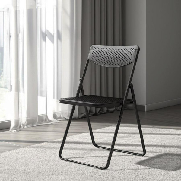 Стул складной FOLDER (mod. 3016) каркас: металл, сиденье/спинка: пластик, 48,5 х 48 х 82,5 см, black (черный) фото № 11