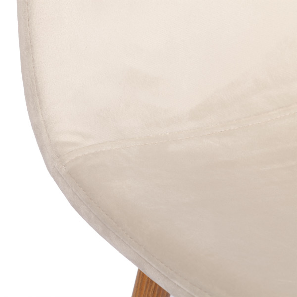 Стул BREEZE (mod. 4724) вельвет/металл, 44 х 53 х 87 см, Light beige (светло-бежевый) HLR1 / натуральный фото № 7