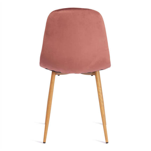 Стул BREEZE (mod. 4724) вельвет/металл, 44 х 53 х 87 см, Coral (коралловый) HLR44 / натуральный фото № 4