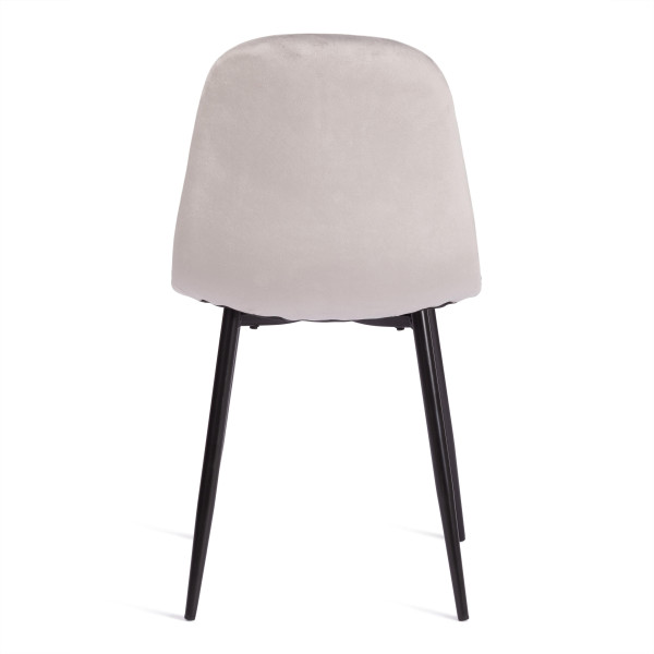 Стул BREEZE (mod. 4724) вельвет/металл, 44 х 53 х 87 см, Light grey (светло-серый) HLR14 / черный фото № 5