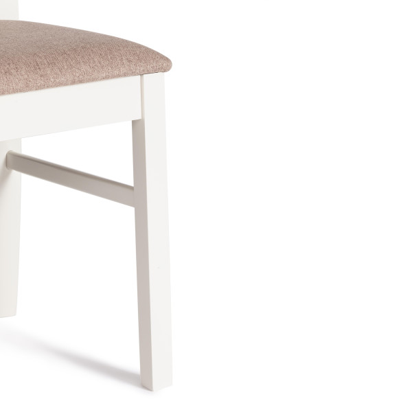 Стул - Гермес/ Hermes дерево гевея, 43х49х94см, Ivory white, ткань серая (TM-164) фото № 7