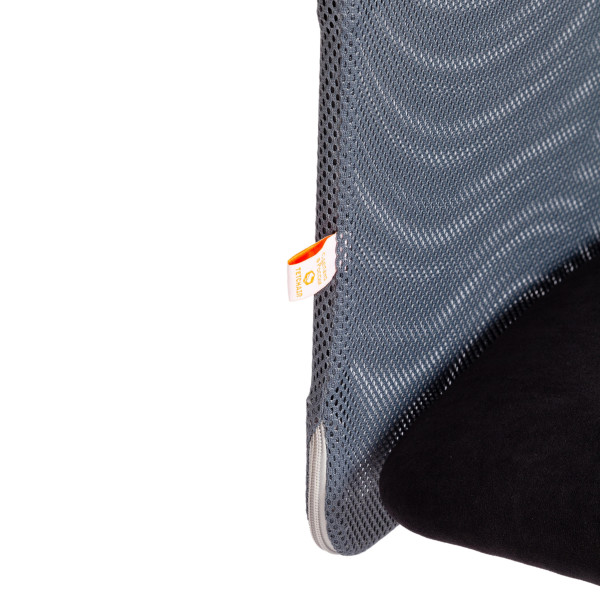 Кресло START флок/ткань, черный/серый, 35/W-12 фото № 9