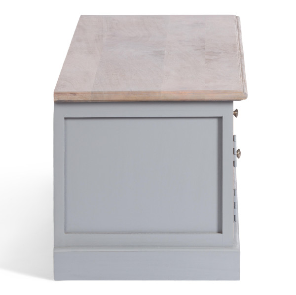 TV тумба Secret De Maison BRIGHTON ( mod.DA-2141 ) дерево акации/МДФ, 133х45х45 см, Antique grey/grey wash фото № 2