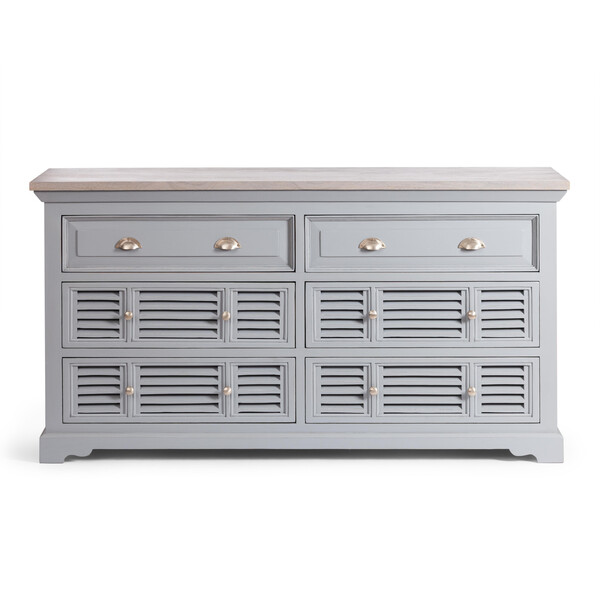 Комод Secret De Maison BRIGHTON ( mod.OD-005 ) дерево акации/МДФ, 160х45х85 см, Antique grey/grey wash фото № 3