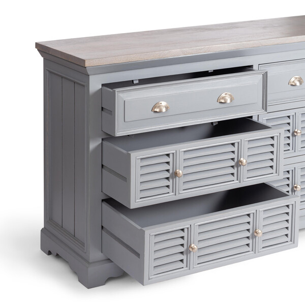 Комод Secret De Maison BRIGHTON ( mod.OD-005 ) дерево акации/МДФ, 160х45х85 см, Antique grey/grey wash фото № 6