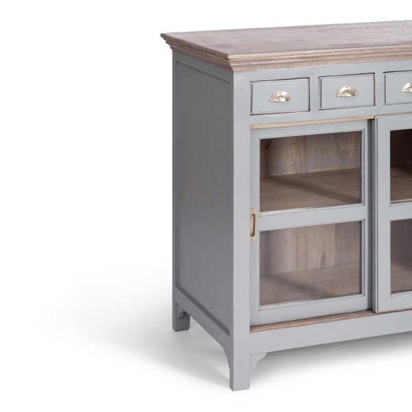 Комод Secret De Maison BRIGHTON ( mod.OD-003 ) дерево акации/дерево манго/МДФ, 102х50х100 см, Antique grey/grey wash фото № 12