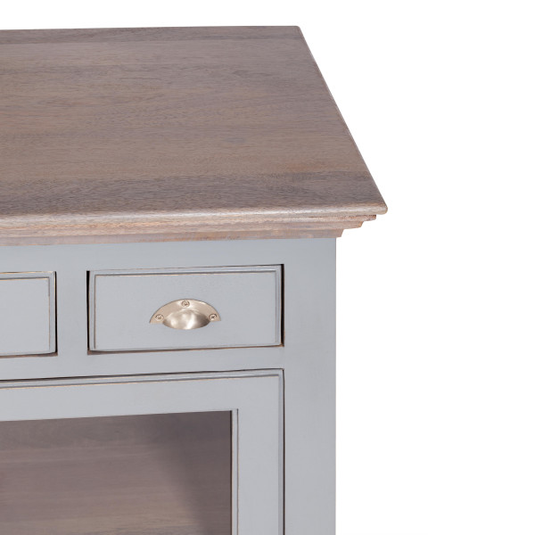 Комод Secret De Maison BRIGHTON ( mod.OD-003 ) дерево акации/дерево манго/МДФ, 102х50х100 см, Antique grey/grey wash фото № 7