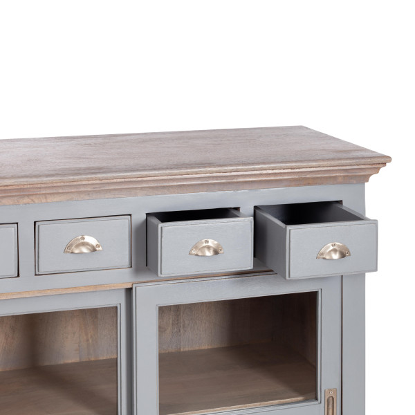 Комод Secret De Maison BRIGHTON ( mod.OD-003 ) дерево акации/дерево манго/МДФ, 102х50х100 см, Antique grey/grey wash фото № 9